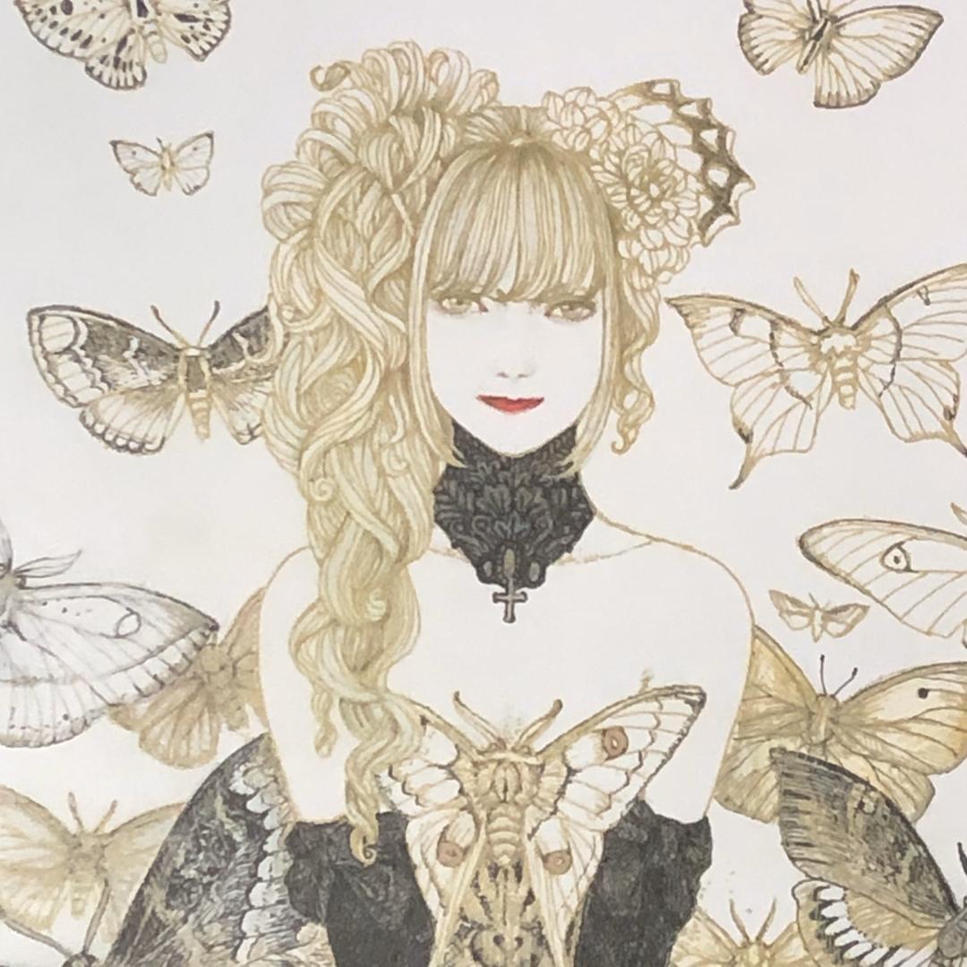 絵画 Moth Girl #004