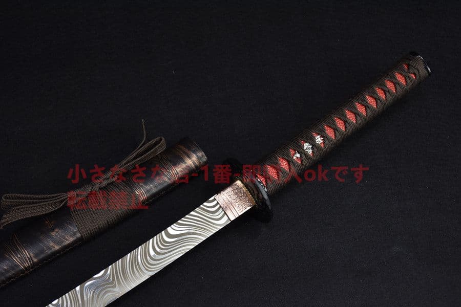ダマスカス紋 武具　刀装具　日本刀　模造刀   居合刀