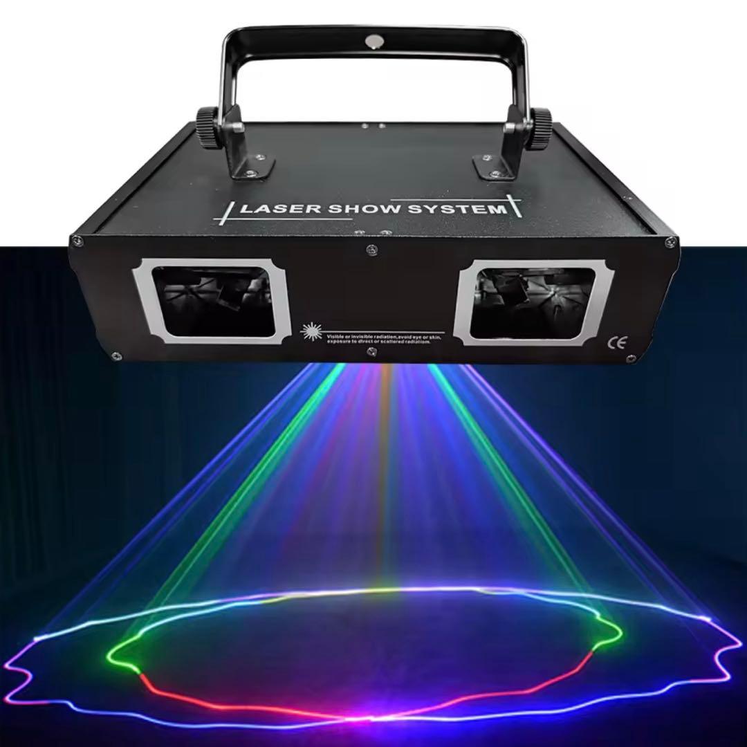 ステージライト ビーム2束+エフェクト 25パターン DMX512制御対応