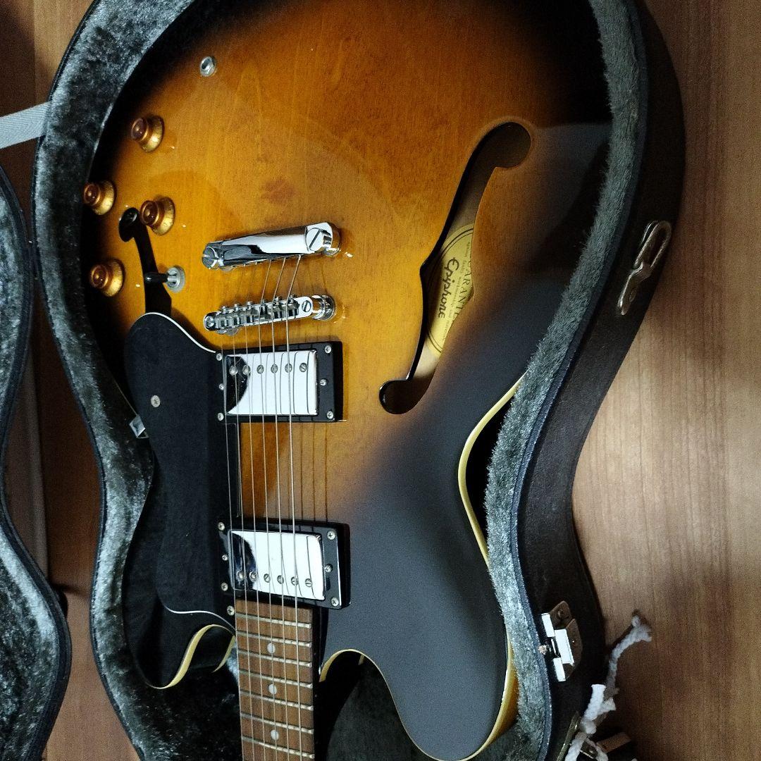 ハードケース付　Epiphone　DOT VS　美品EEシリアルgibson青島