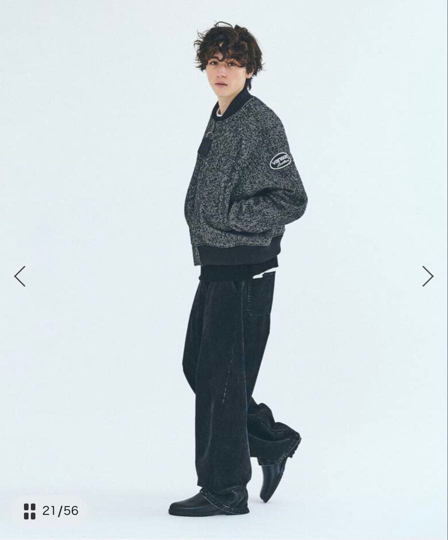 vanson ヘリンボーンジャケット Lサイズ ブラック