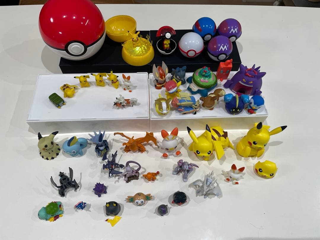 ポケモン フィギュア 79点大量セット　モンコレ　指人形　モンスターボール