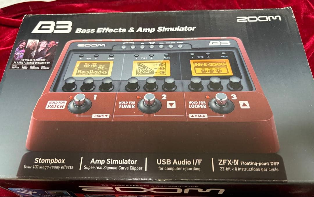 ZOOM ベース用エフェクト アンプシミュレーター B3