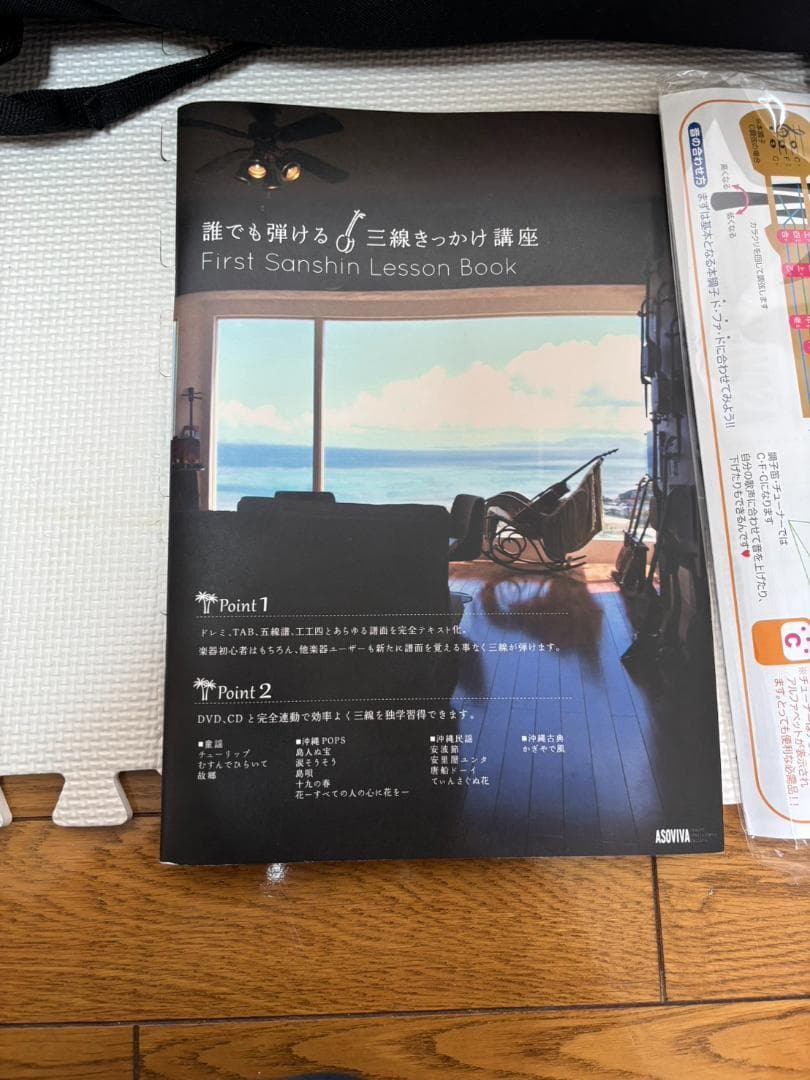 沖縄三線 初心者フルセット（チューナー付き）