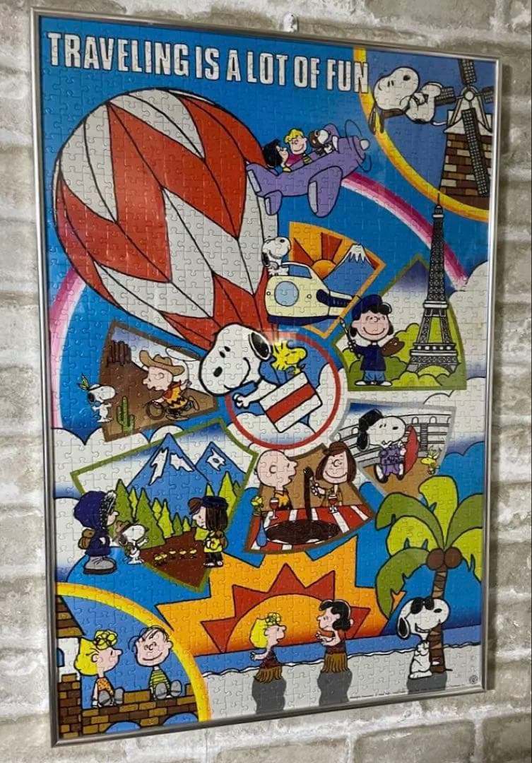 ビンテージ 80s PEANUTS パズル　完成品 アポロ社 レトロ　スヌーピー