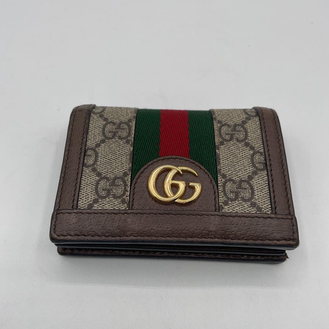 グッチ 二つ折り コンパクト 財布 オフディア GGコンパクトウォレット