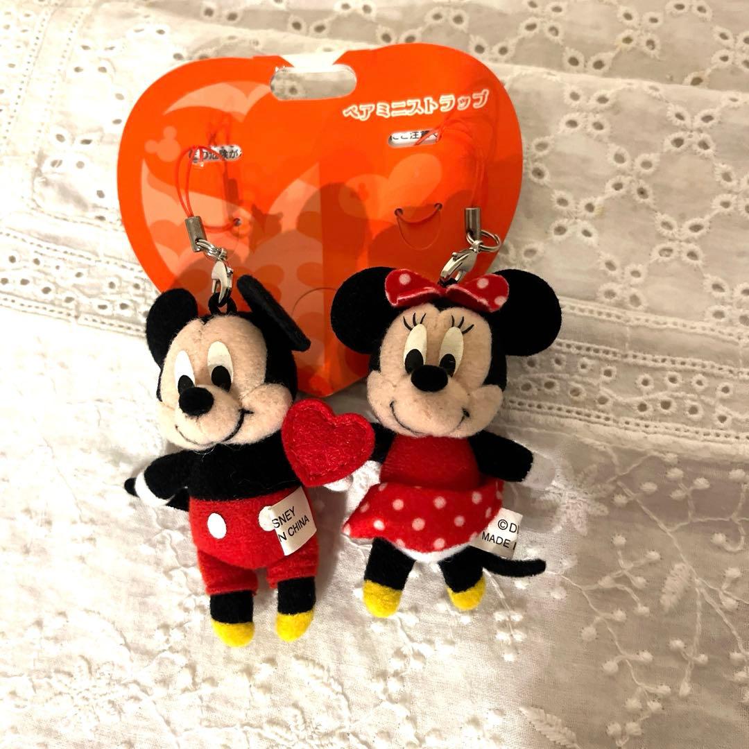 レトロ‼️ミッキー＆ミニー フェルトマスコット 2体セット