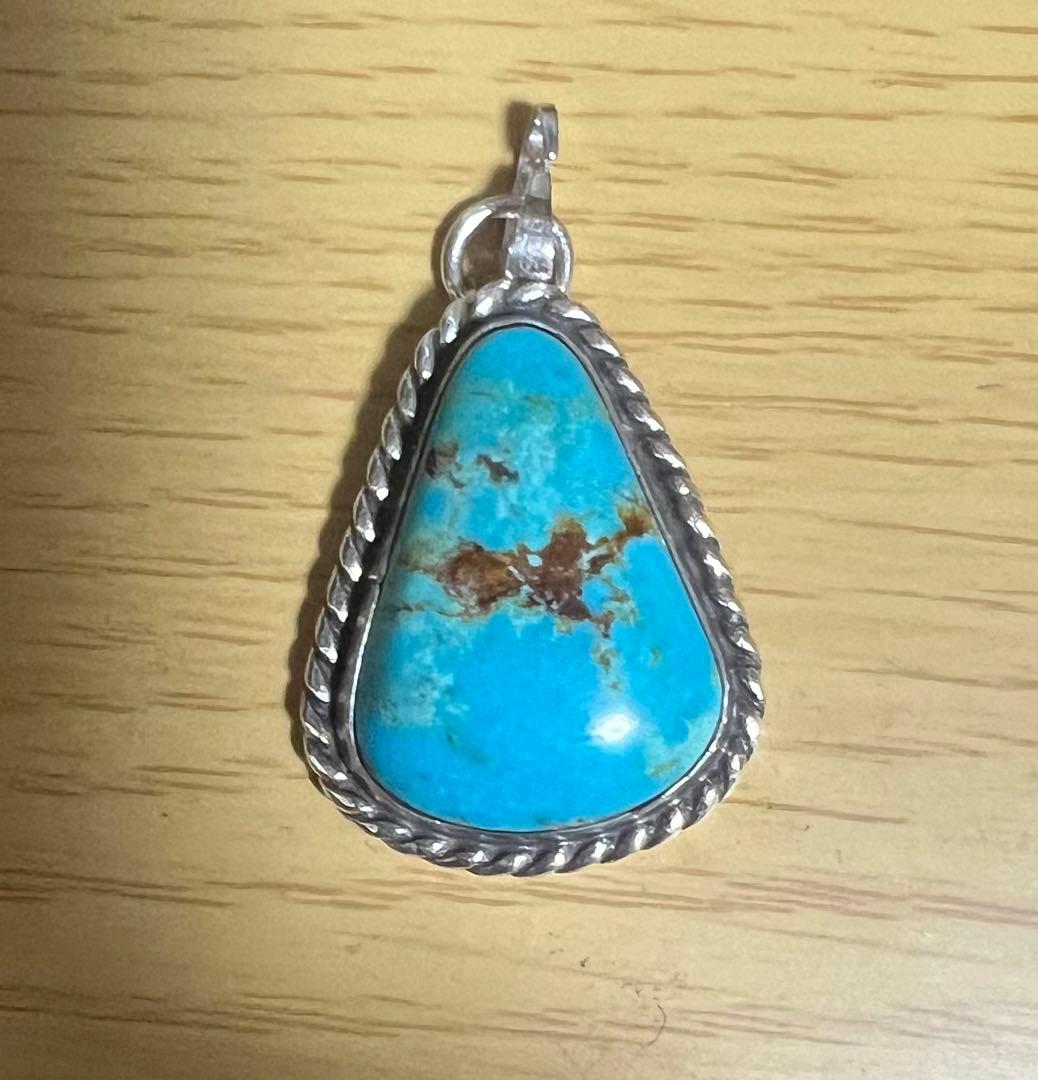 (mahalo様用)ナバホ族ターコイズペンダントトップ　silver925