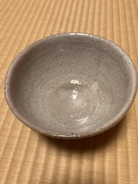 未使用品 茶道具 岡田裕 抹茶碗 萩焼 晴雲山 箱有