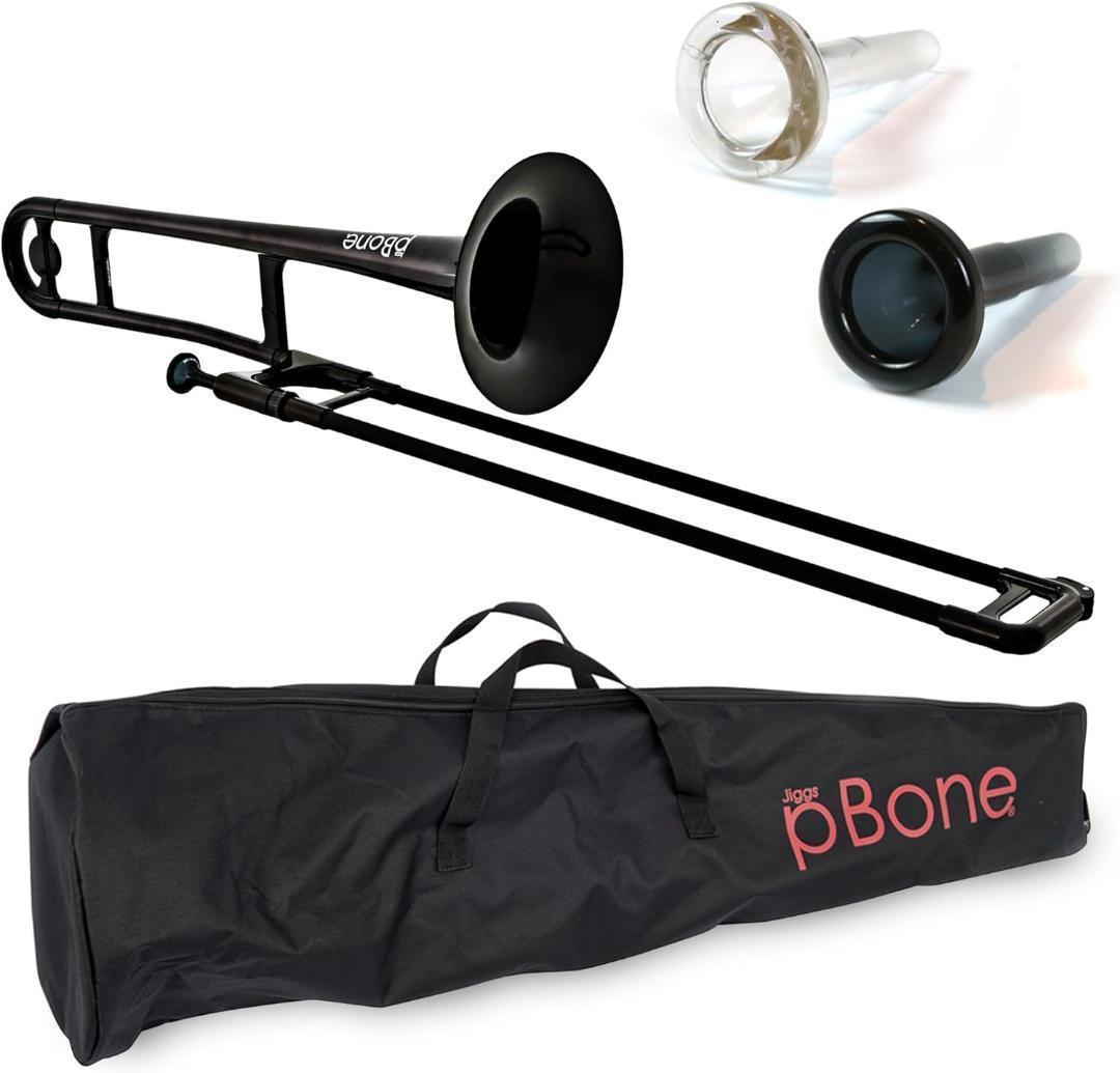 pBone pInstruments プラスチック製 テナートロンボーン 黒