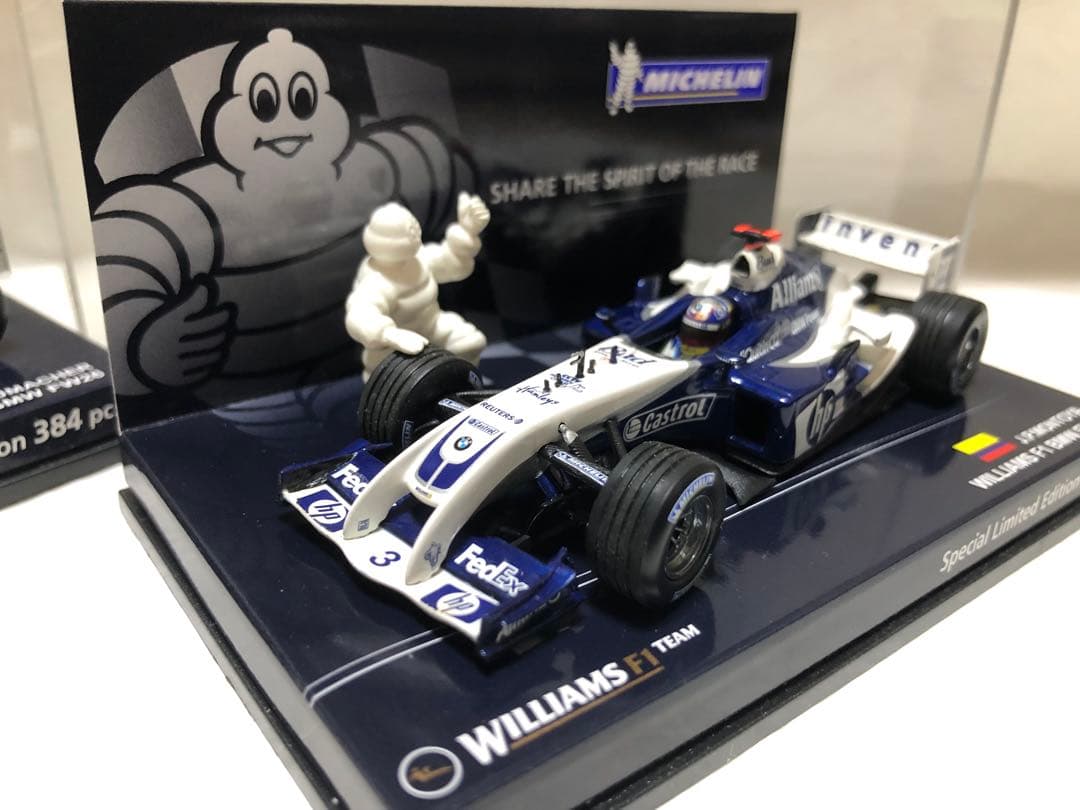 ミニチャンプス ウィリアムズF1BMW FW26 ミシュランボックス 2台未使用