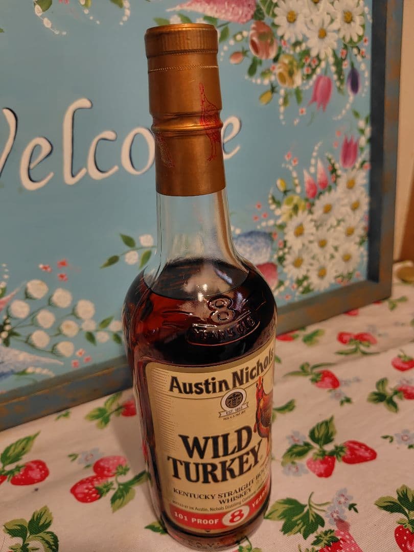 【新品未使用】ワイルドターキー　８年　750ml 旧ボトル　金キャップ