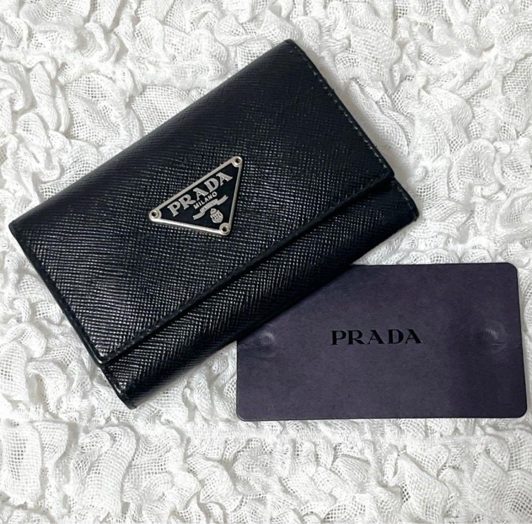 【極美品】PRADAキーケース　サフィアーノ６連キーケース