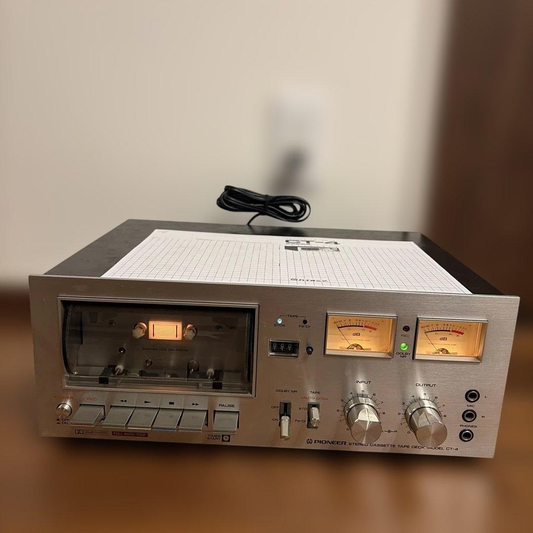 pioneer パイオニア CT-4 ステレオ カセットデッキ 稼動品 美品