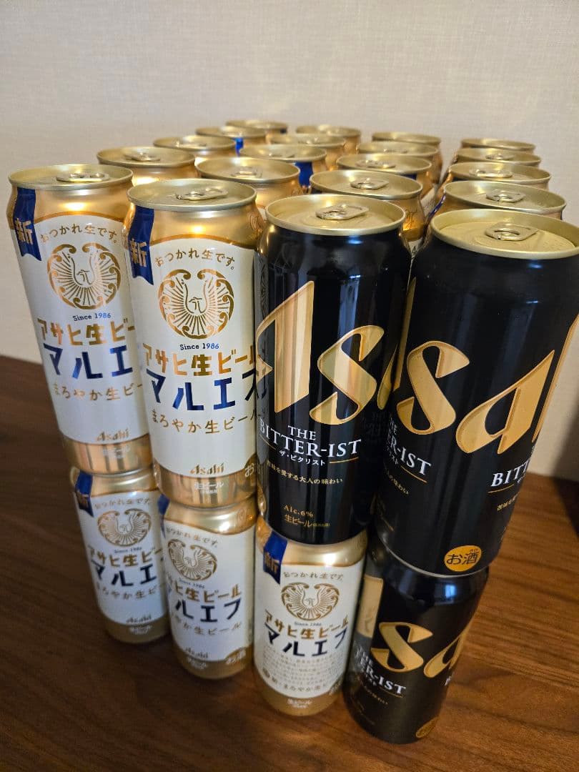 ビール500ml40本 アサヒ生ビールマルエフ他　まとめ売り