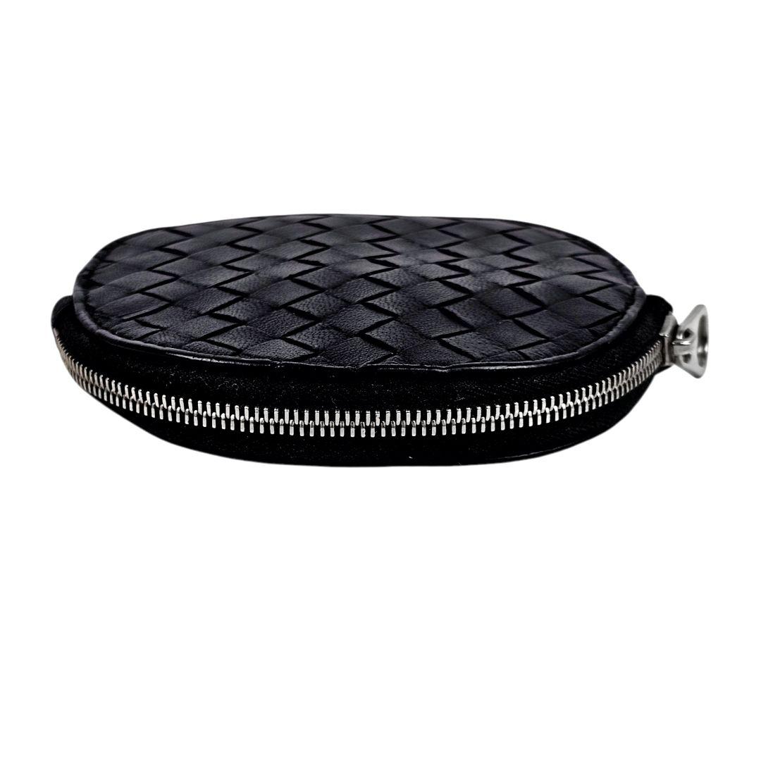 美品 ボッテガヴェネタ イントレチャート ラウンドジップ ケース