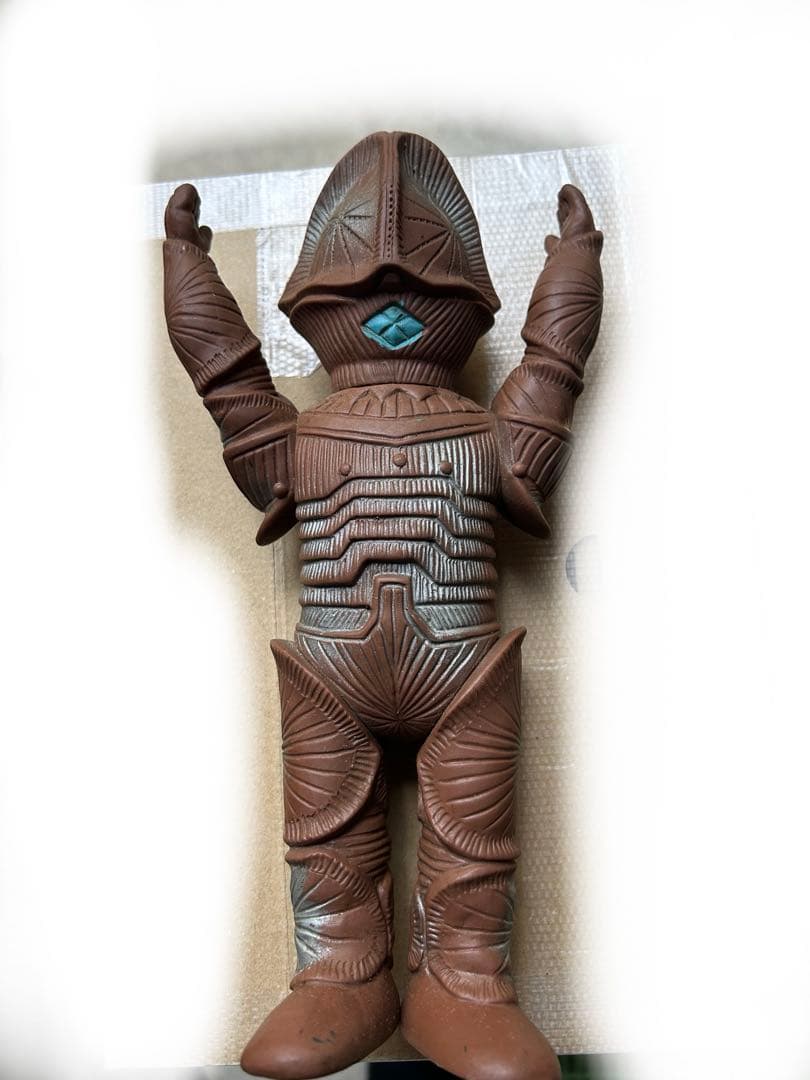 ブルマァク　ボーグ星人　当時物　ソフビ　足の底に少し割れあり