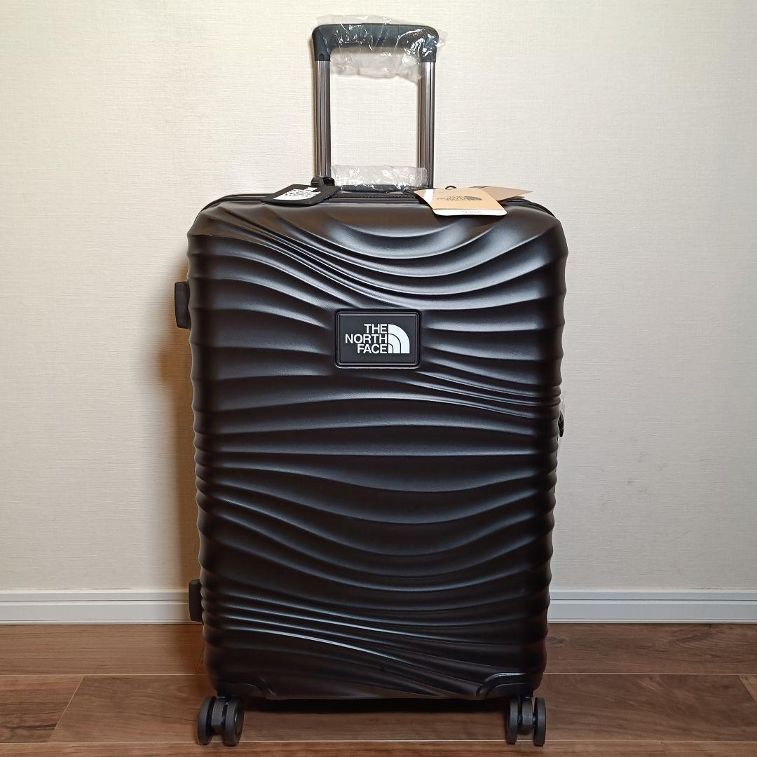 THE NORTH FACE ブラック キャリーケース 波状デザイン 収納多数