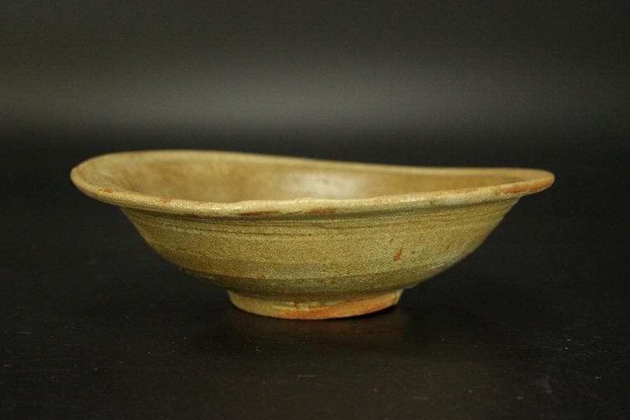 唐津 平 皿 φ13.5cm 骨董品(A422)