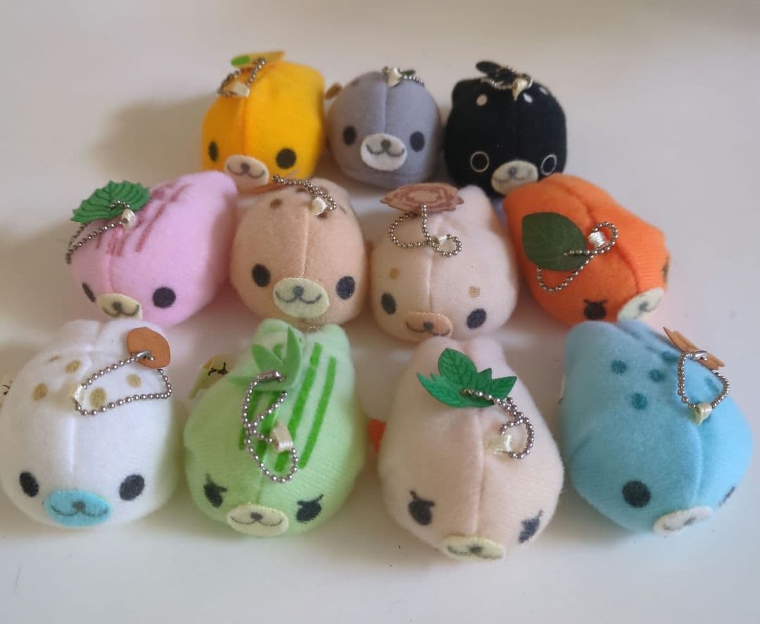 まめゴマ 十六茶 マスコット キーホルダー 非売品11個 セット