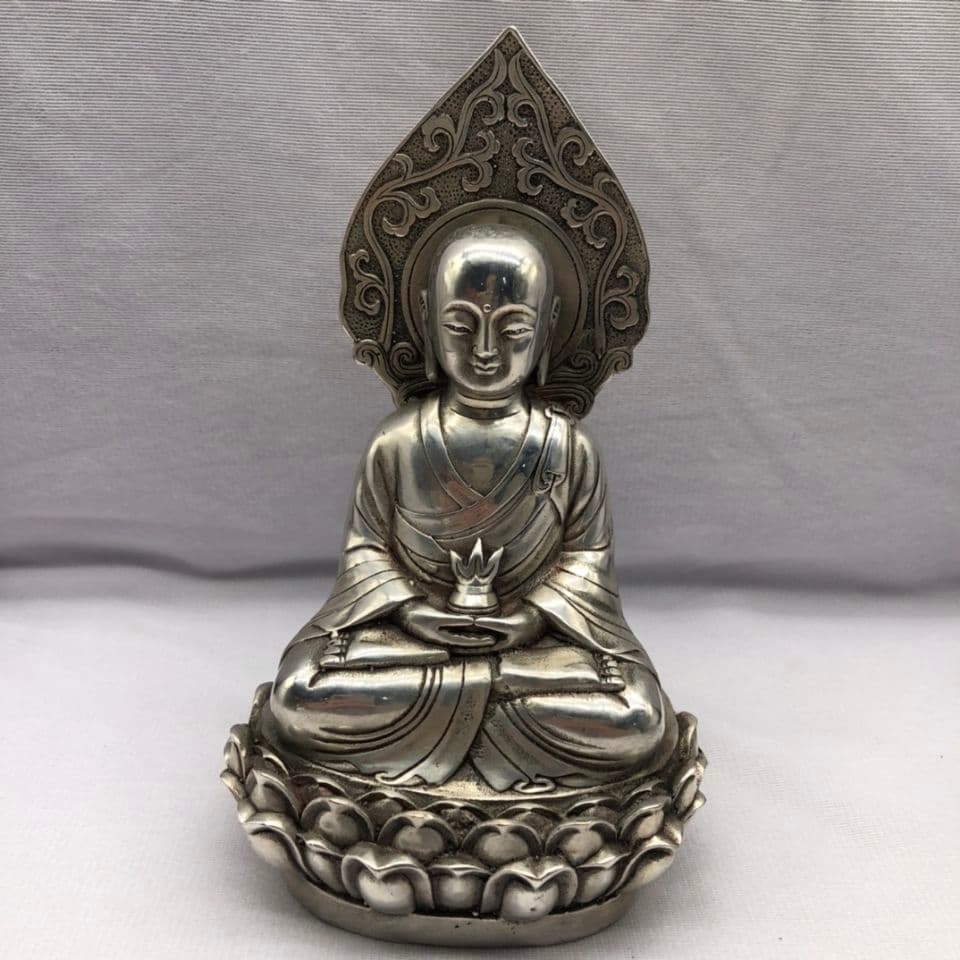 地蔵王菩薩像 銅仏像 工芸品置物