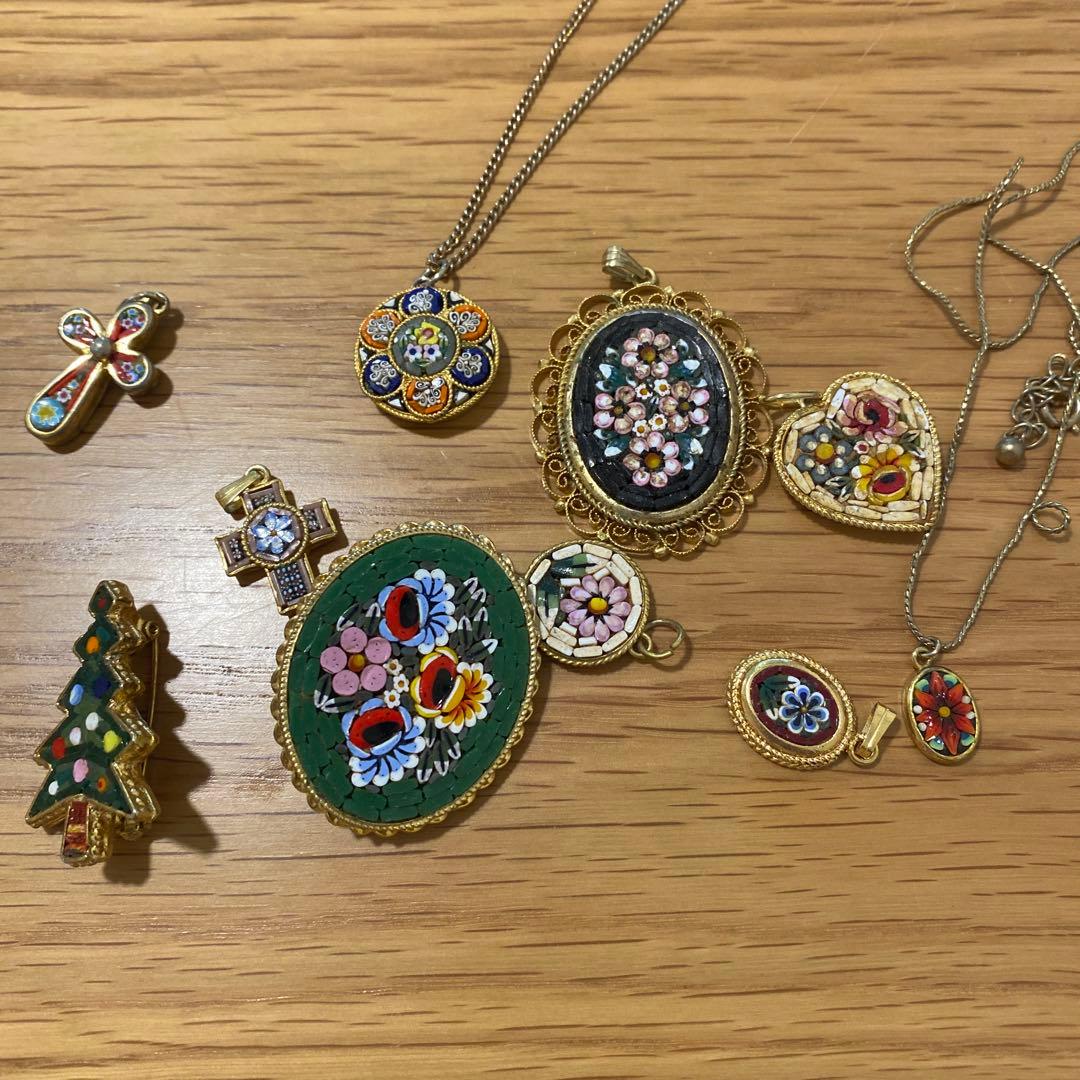 ヴィンテージブローチ・ネックレスセット i taly