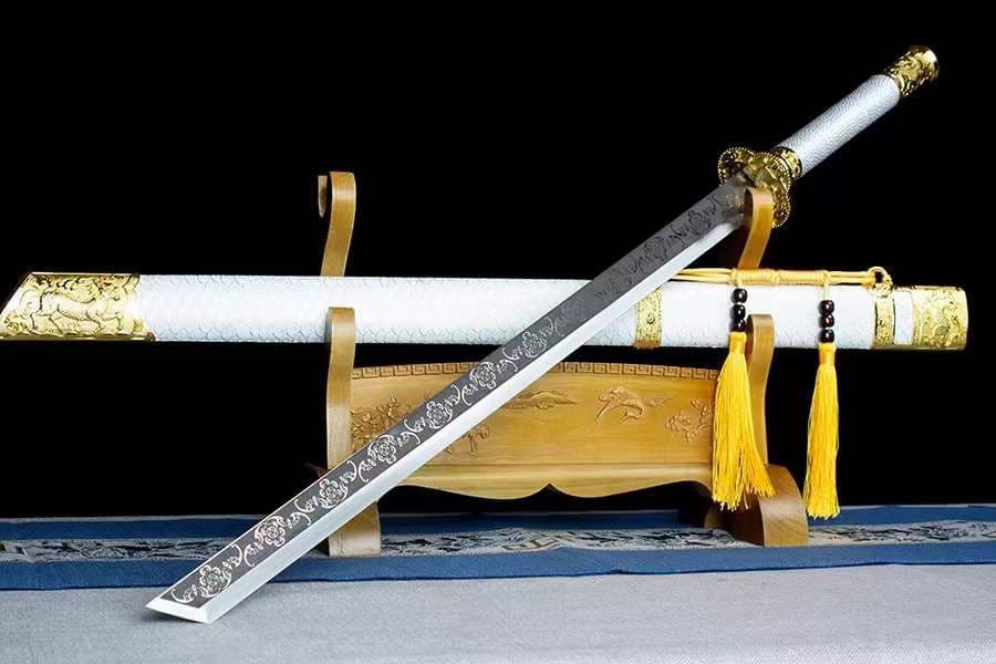 金バット麟龍-直刀 古兵器 武具　刀装具　日本刀　模造刀 居合刀