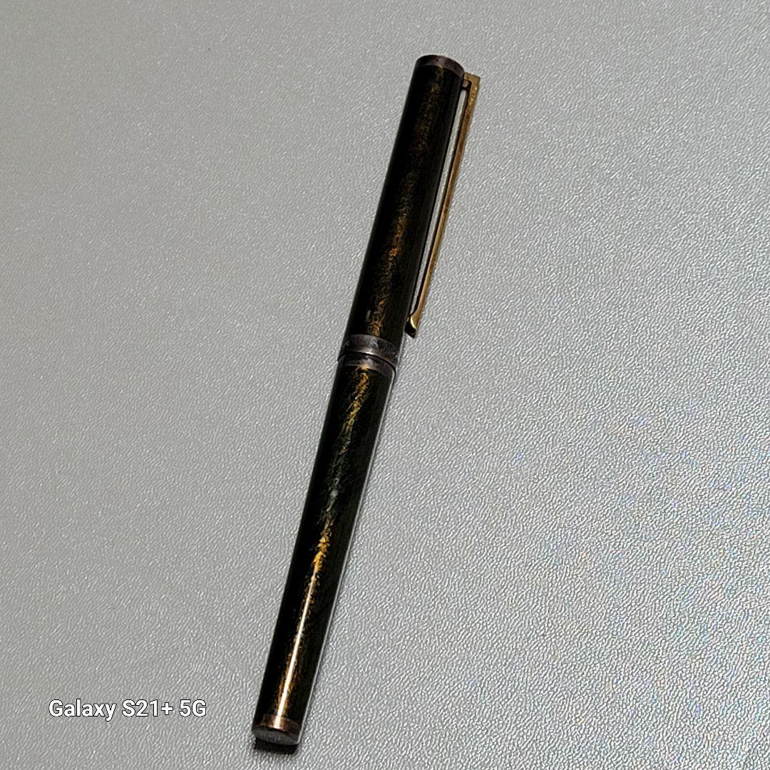 S.T.Dupont デュポン 万年筆 SILVER ペン先18金 筆記未確認