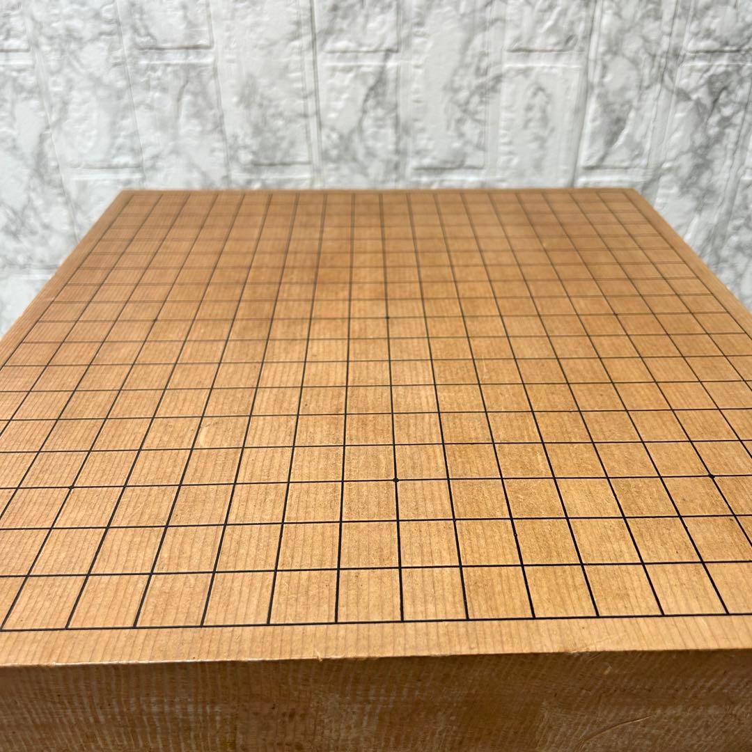 【美品】囲碁盤 天地柾目 5.6寸 脚付き へそ有 極厚 高級 碁石 ハマグリ