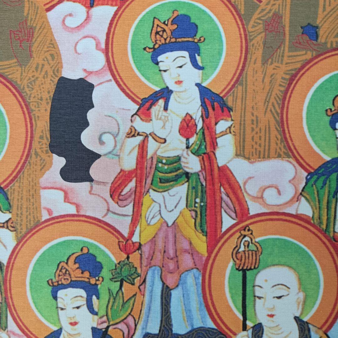 極美品 豪華 掛軸 厄除 凶殺 開運 絵 観音 仏 法要 極楽浄土 仏教