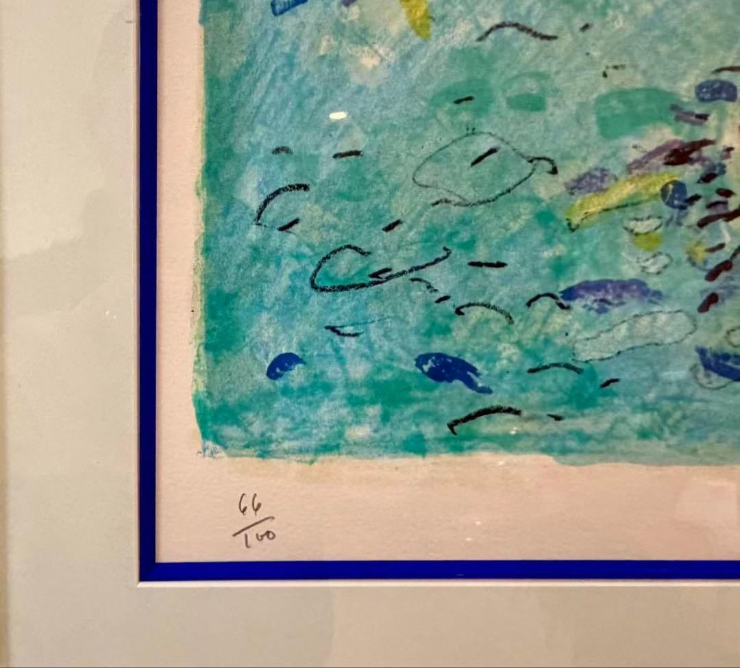 ポール・アイズピリ「ポンヌフ」サイン入り 版画 額装 フランス画家 #192