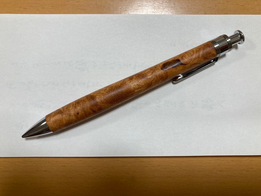 新品未使用 工房楔 ペンシル楔 花梨こぶ杢 ①