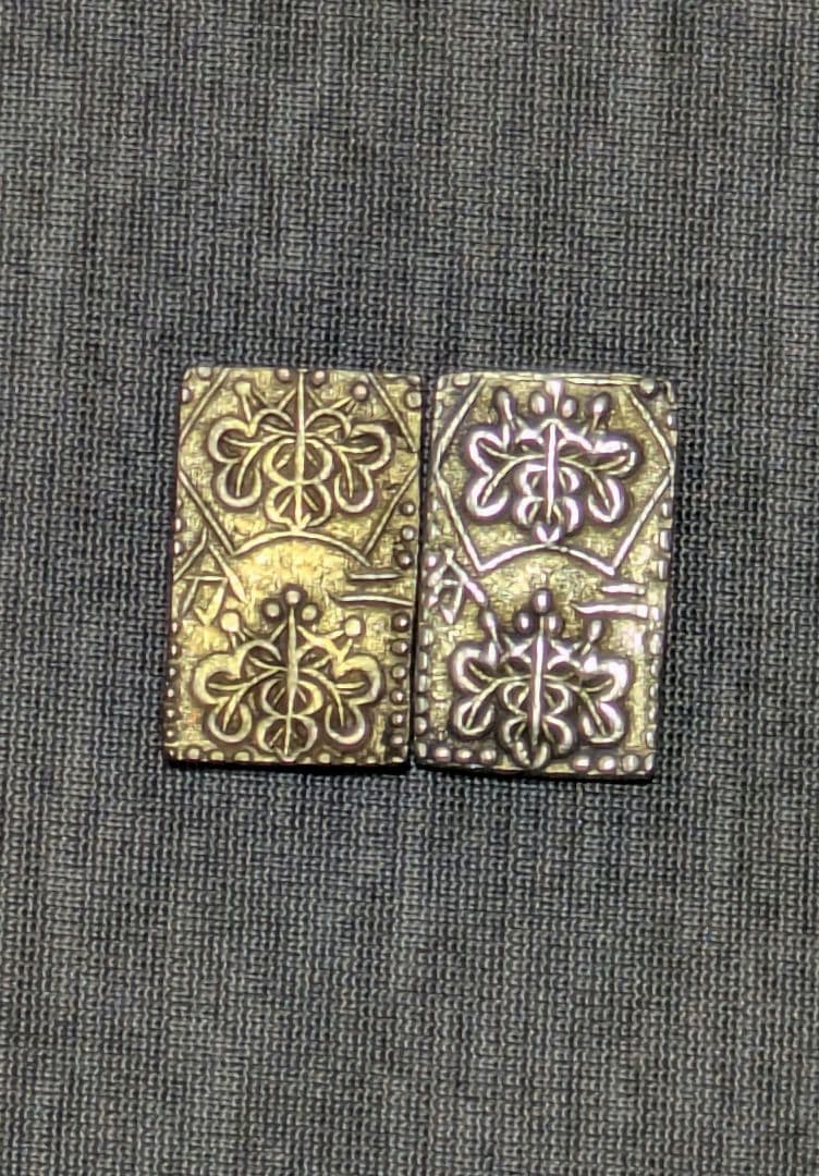 二分判金　遺品整理品　2枚