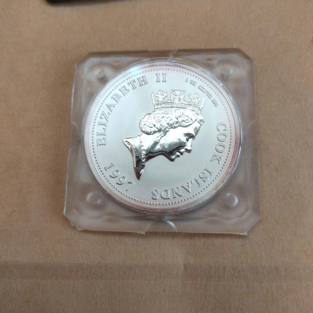 1ドル記念銀貨 クック諸島 エリザベスⅡ　ダイアナ妃　1oz