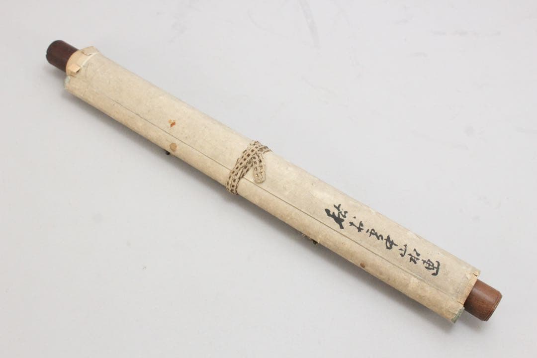 No5372 掛軸　作者不詳　在銘　雪中山水　萬山積雪　紙本　中国画　送料無料