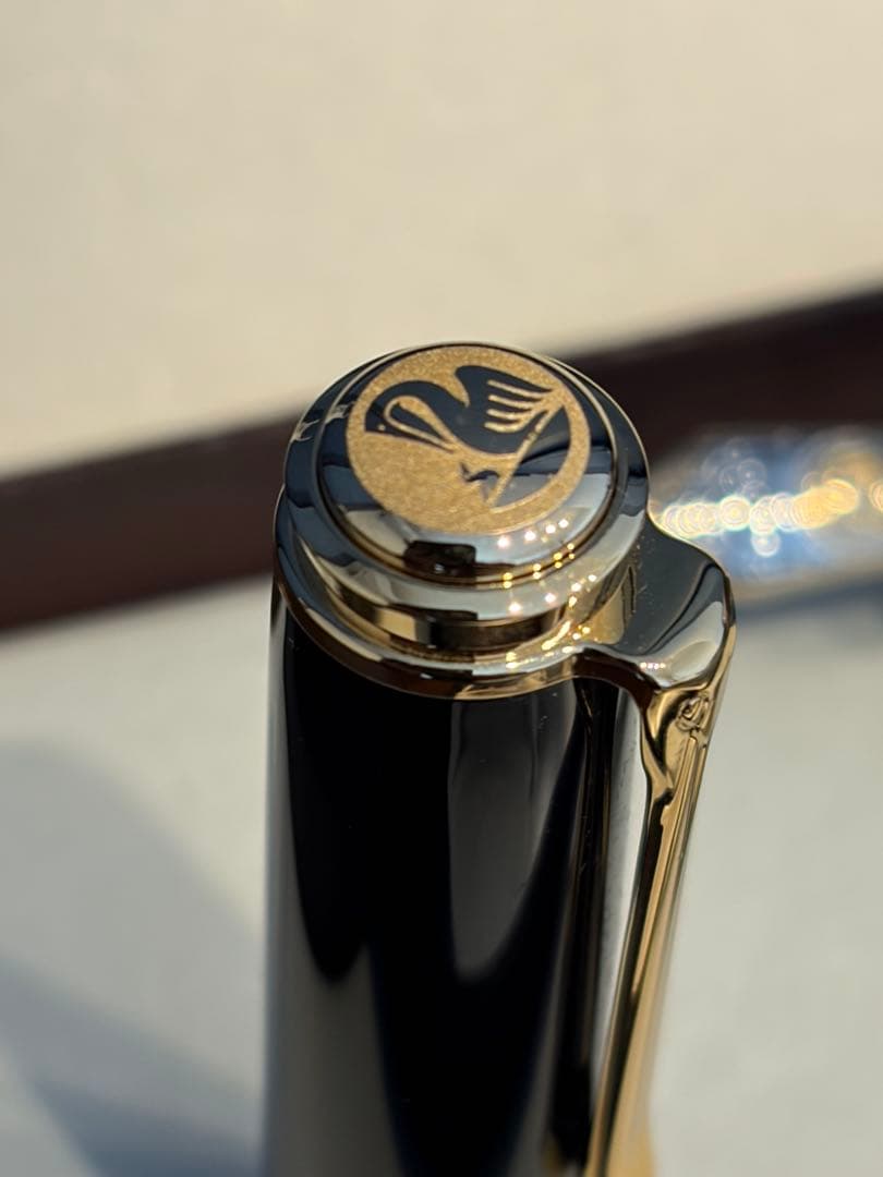 ほぼ未使用 ペリカン スーベレーン M800 緑縞 F 細字 万年筆