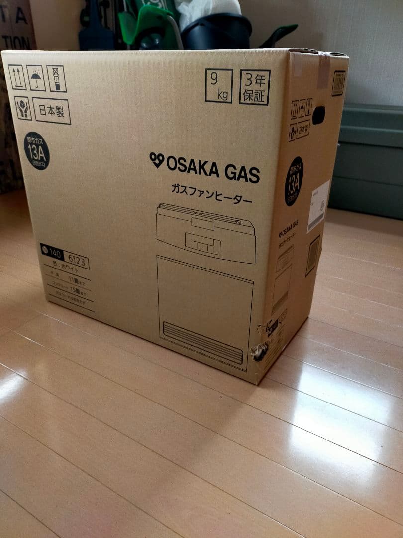 OSAKA GAS ガスファンヒーター ホワイト 11畳対応 都市ガス