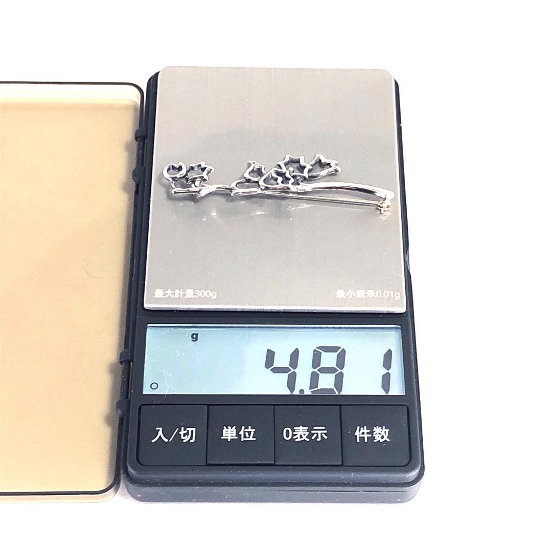 【美品・箱付き】ティファニー／ホタルブクロ ピンブローチ SV925