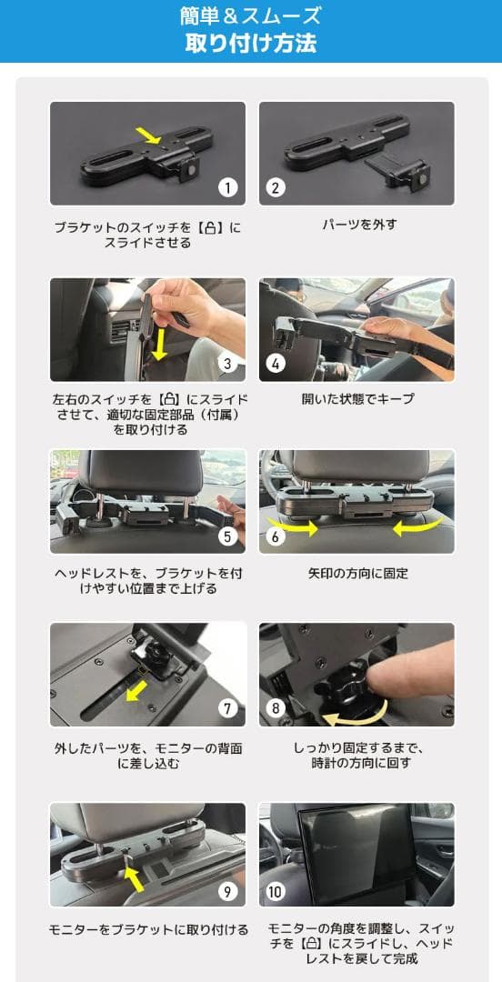 INTENAVI 車載用モニター DVDプレイヤー 11.6インチ 大画面