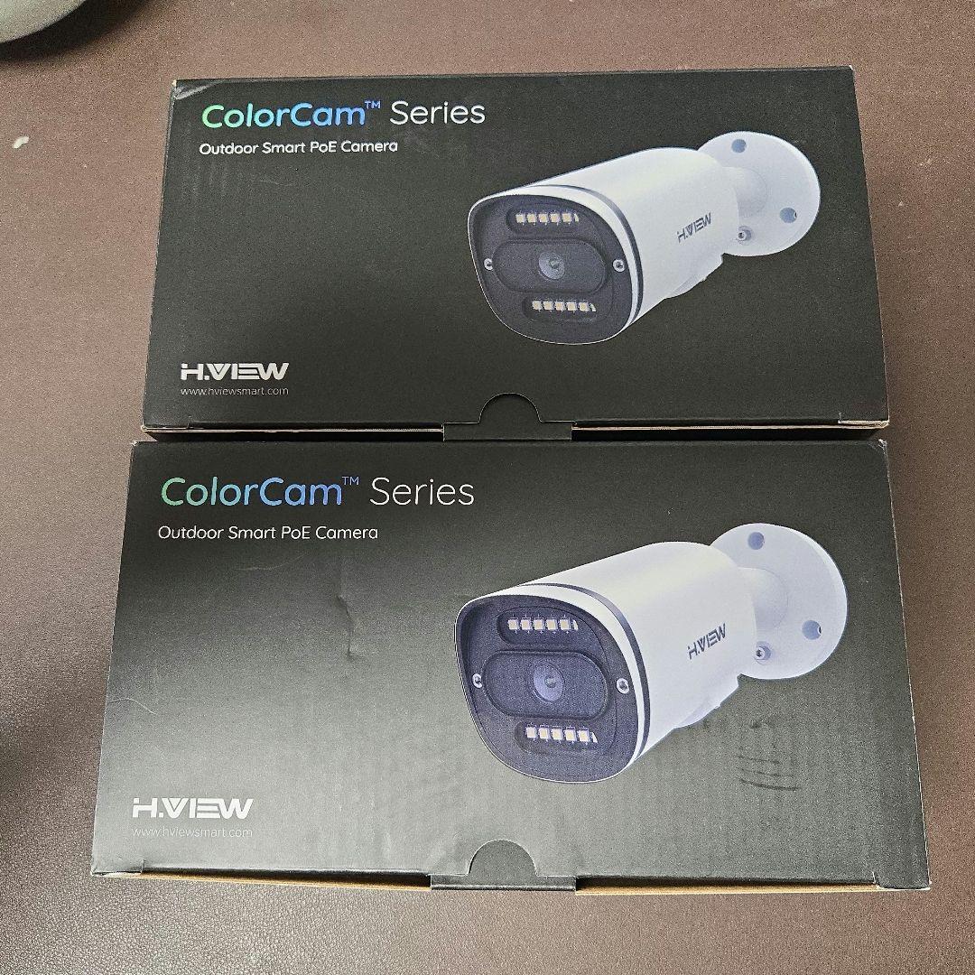 H.VIEW poe防犯カメラ　HV-800S2　 2台