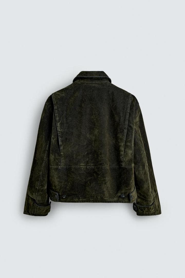 ZARA ザラ ベロアツイルジャケット XL