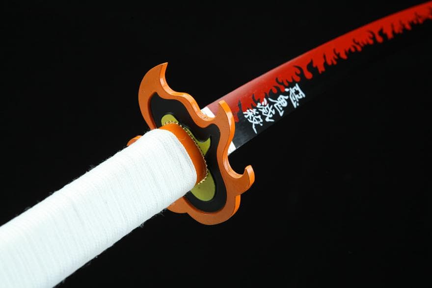煉獄杏寿郎皮套金 日本刀 模造刀 居合刀 日輪刀 鬼滅の刃