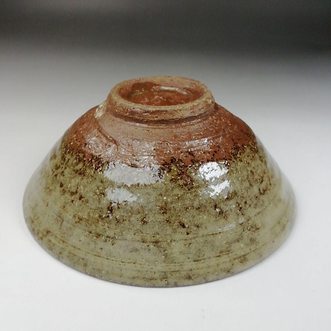 Ｗ１０９　茶碗　『唐津写　竹』『平茶碗』『浅見与し三 造』　共箱　抹茶碗　茶道具
