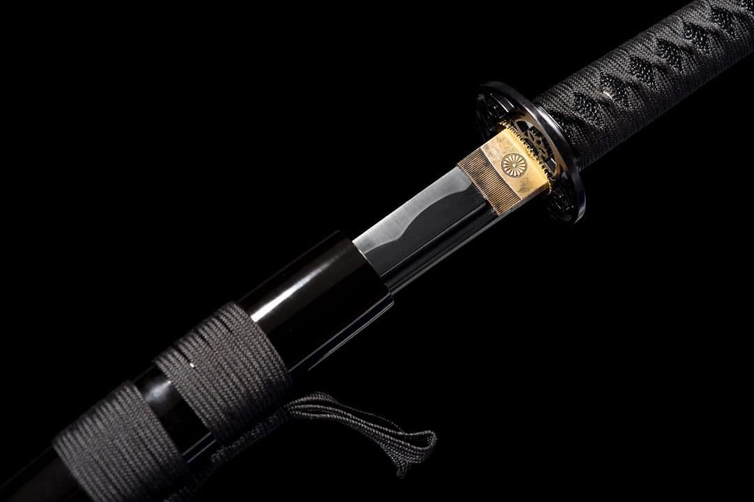 1046-武具 刀装具 日本刀　模造刀 居合刀 武士道 武蔵 鑑賞用 手鍛造打