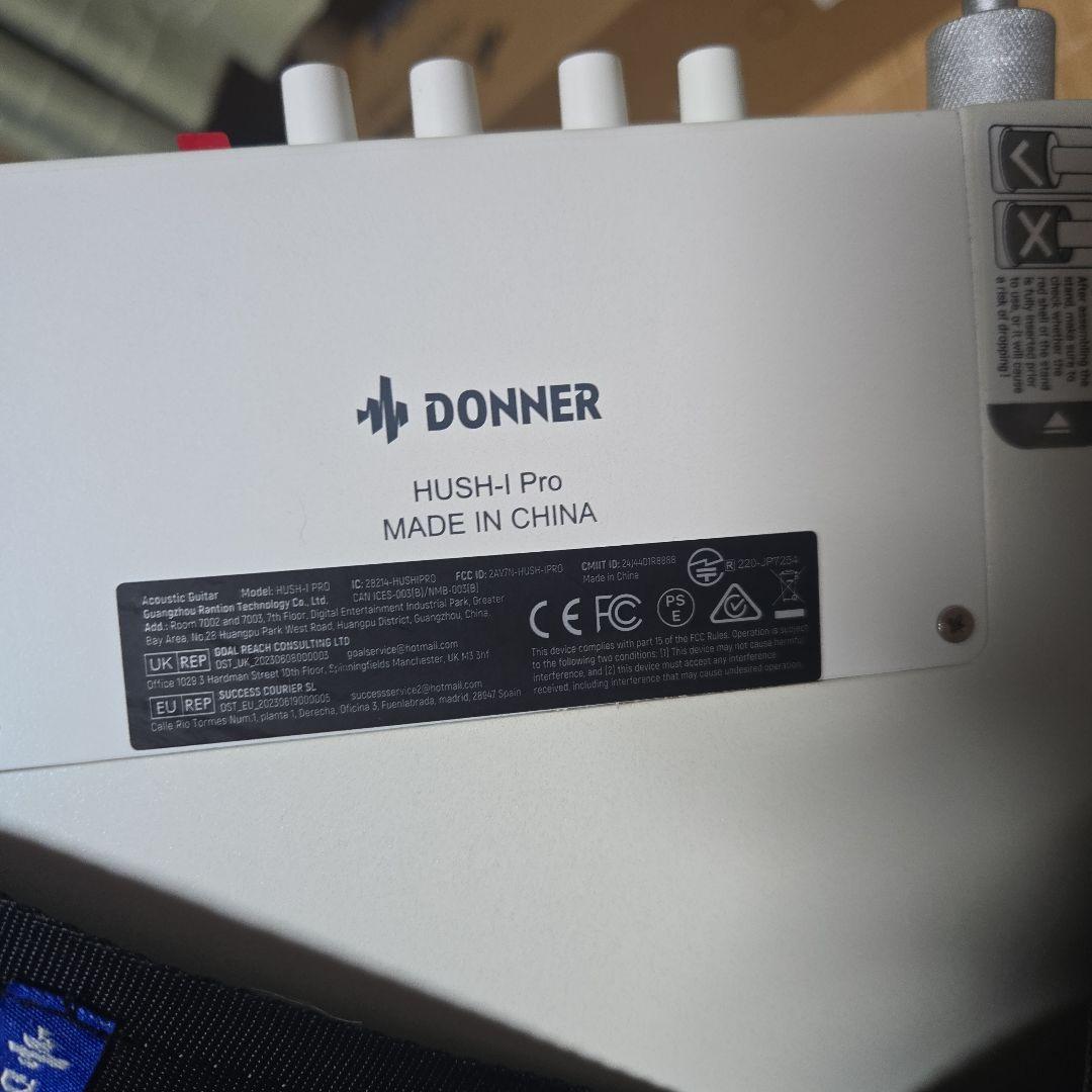 東*春様 美品 エレアコ DONNER HUSH-I PRO ケース、スタンド、