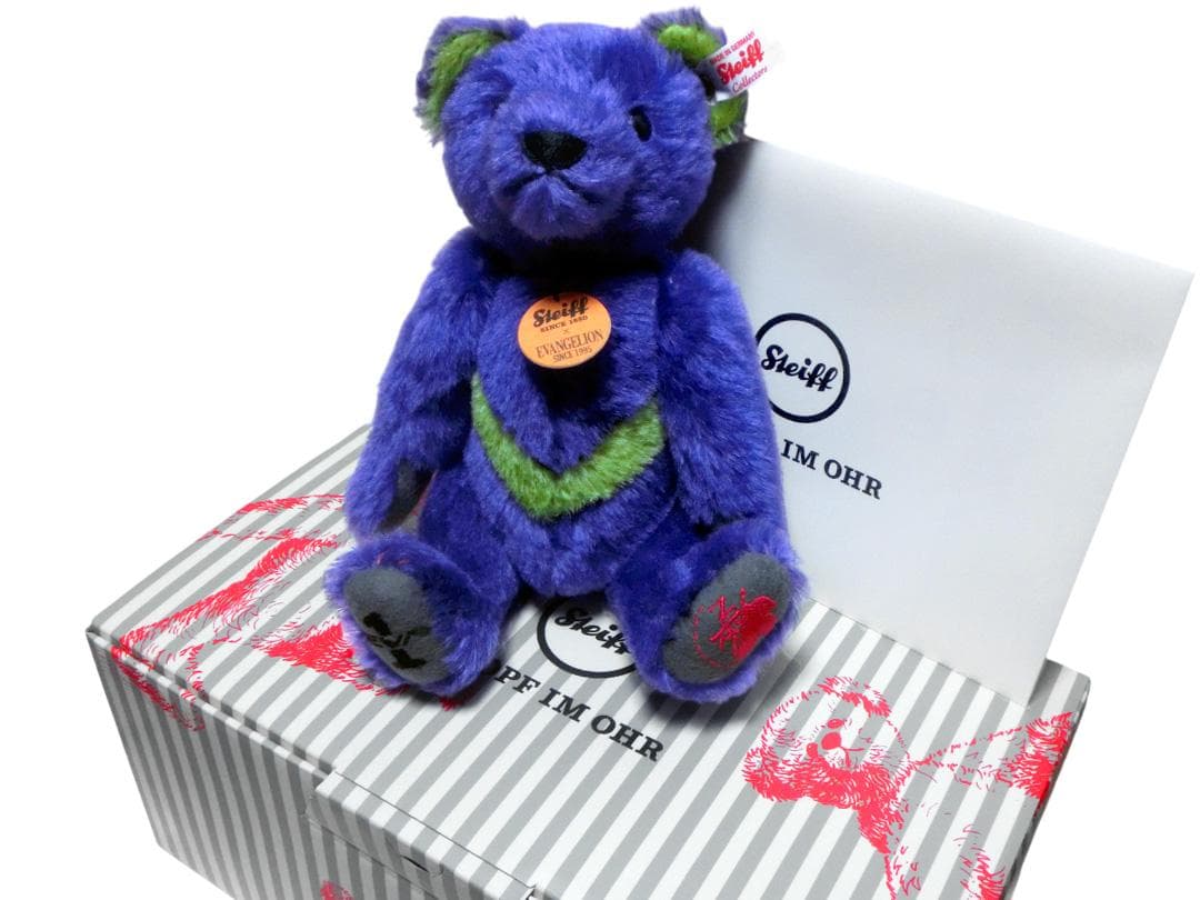 【シュタイフ】Steiff　白タグティディベア　エヴァンゲリオンコラボ 2020