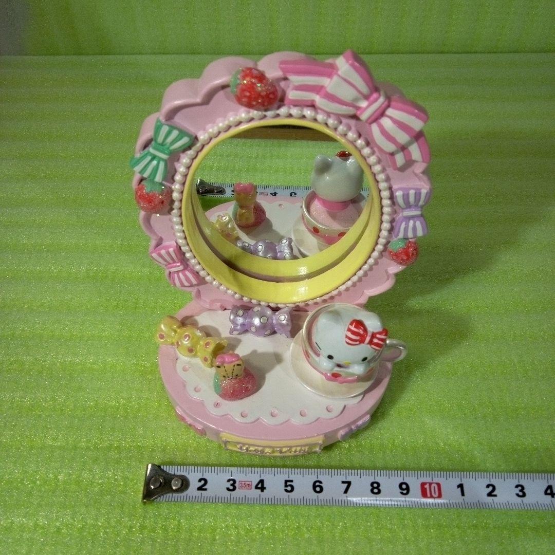 ハローキティ　タイニーチャム　Sanrio　鏡　卓上鏡　ピンク　桃色　レア　希少