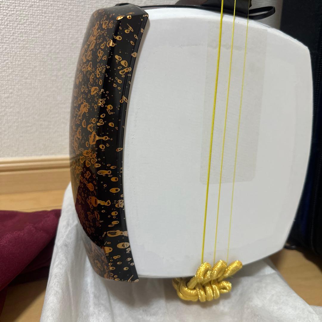 【美品】（特上）津軽三味線セット 紫檀 本体とケース