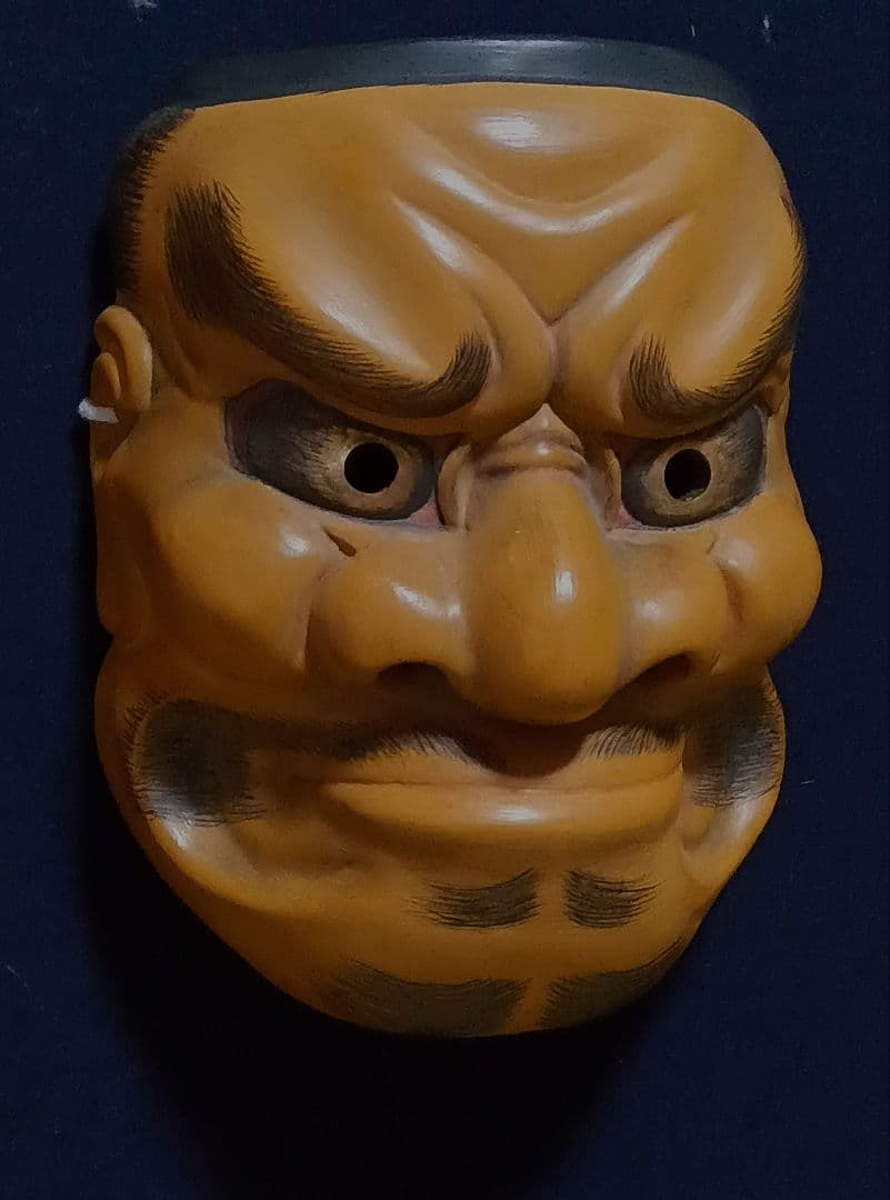 木彫り能面　大べし見(おおべしみ)