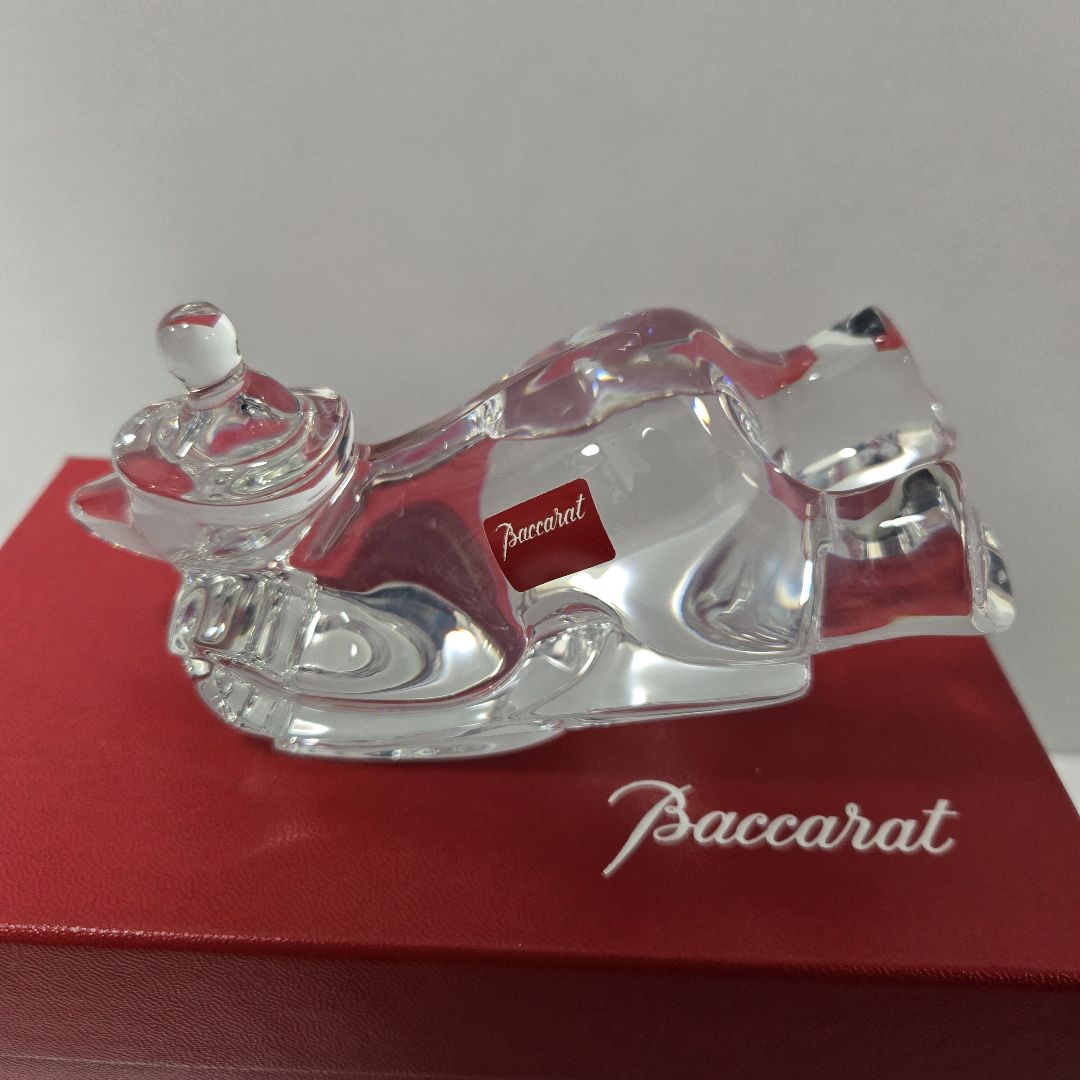 Baccarat ノエル　スライディング　ベア　フィギュリン